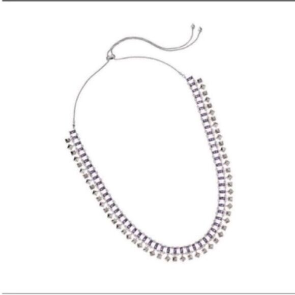 NWT Kendra Scott‎ square stud and lilac crystal necklace - Picture 5 of 8